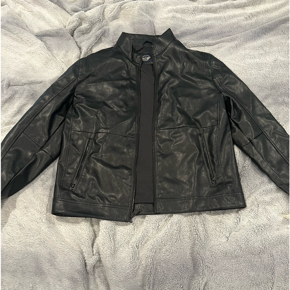 dockers leather jacket